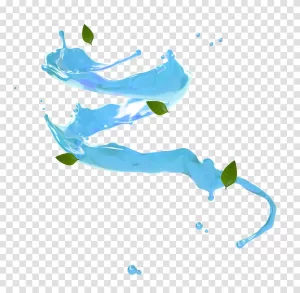 water splash liquid droplets refreshing water design element transparent png