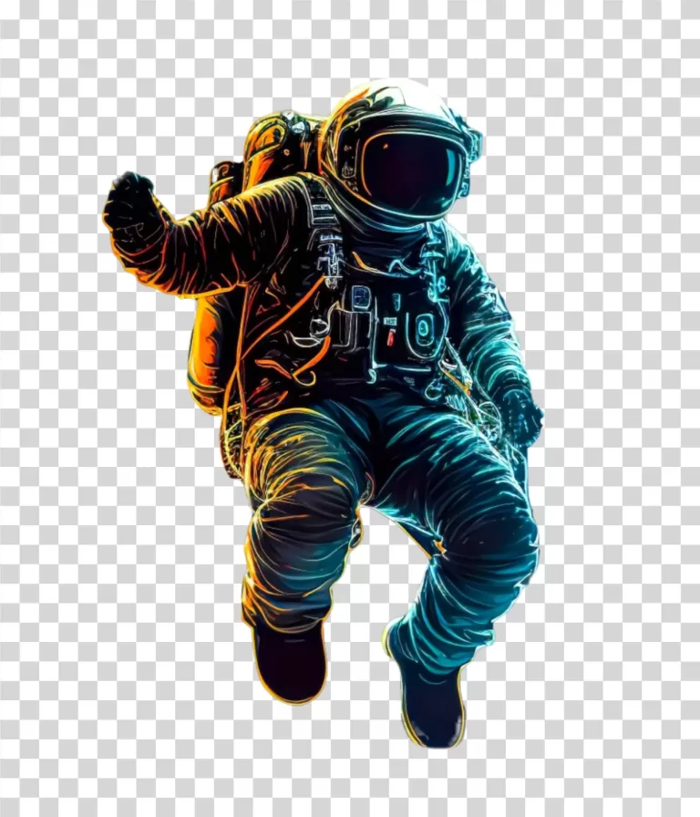 Astronaut explorer of outer space transparent PNG image