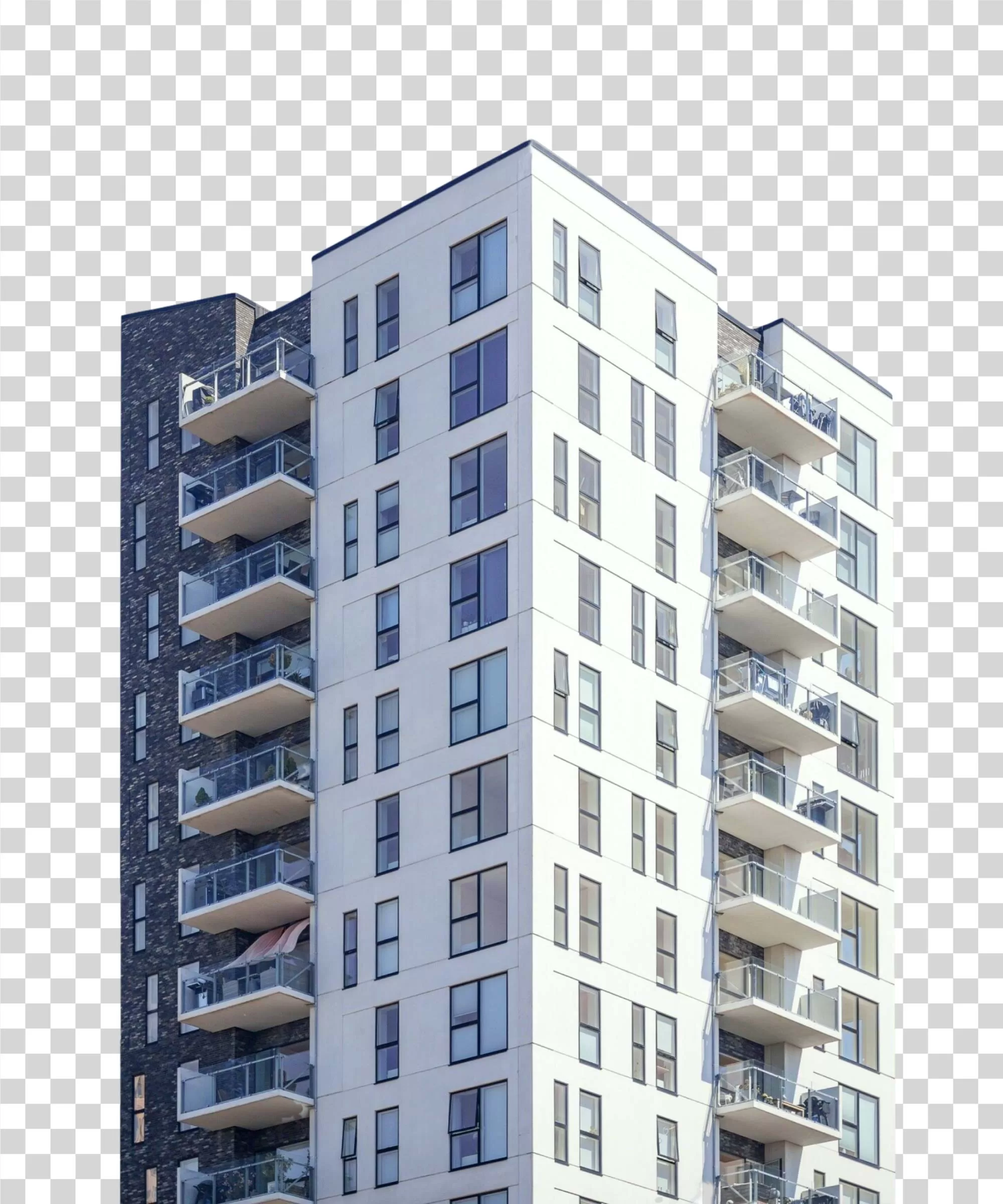 Building modern architecture real estate transparent PNG image