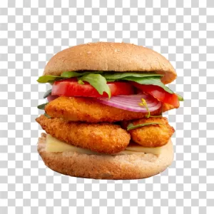 Burger fast food cheeseburger transparent PNG image