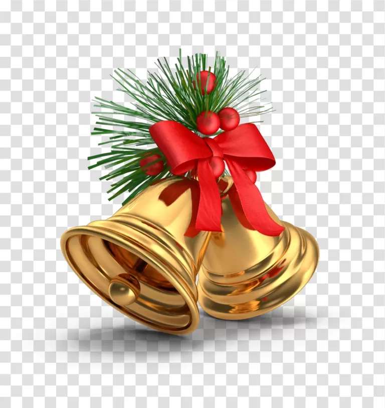 Christmas bell festive decoration transparent png image