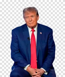 Donald Trump political figure USA transparent PNG image