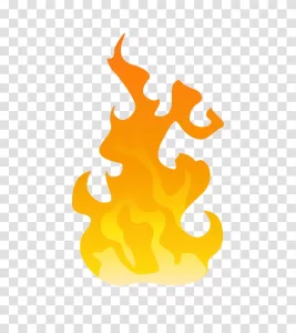 Fire flames transparent png image