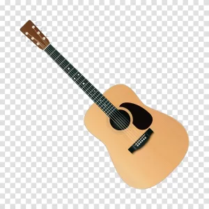 Guitar classic musical instrument for music-themed designs concert graphics transparent PNG image