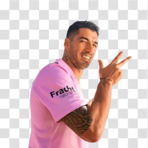Luis Suarez Inter Miami Striker Messi Teammate Transparent PNG Image