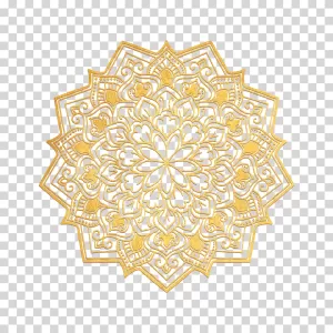 Mandala spiritual geometric design transparent PNG image