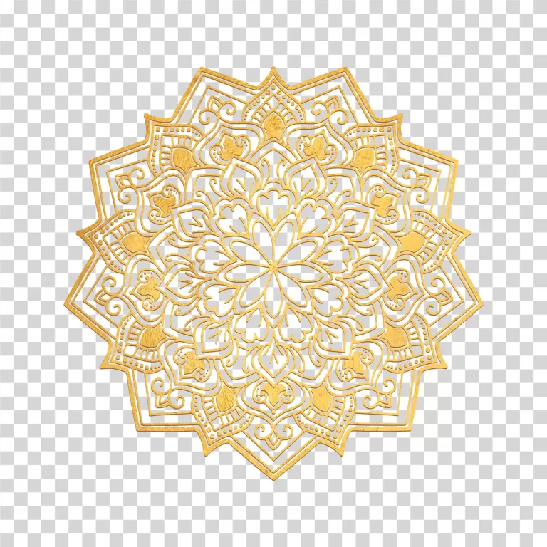Mandala spiritual geometric design transparent PNG image