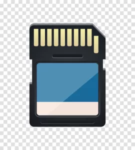 Memory Card, essential for digital storage, transparent png image Memory Card essential for digital storage transparent png image