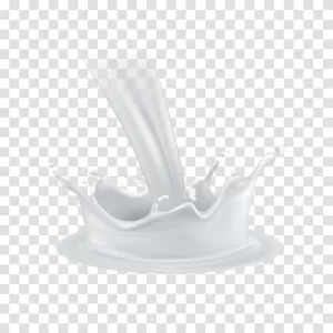 Milk splash refreshing liquid transparent png image