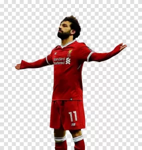 Mohamed Salah, celebration, Liverpool, transparent PNG image Mohamed Salah celebration Liverpool transparent PNG image
