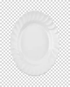 Plate simple and elegant dining accessory transparent PNG image