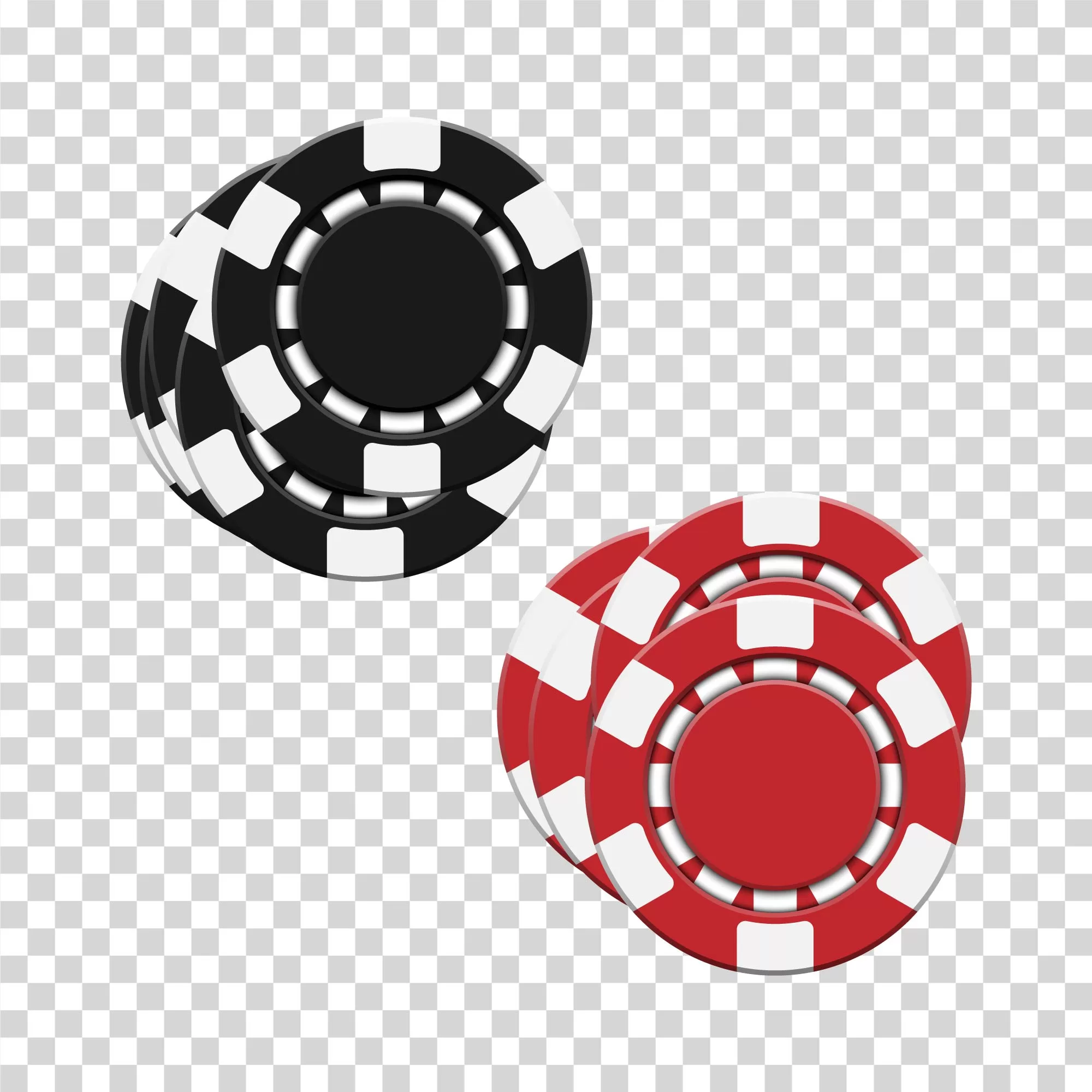 Poker Chips casino game transparent PNG image