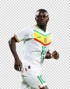 Sadio Mané, footballer, Al Nassr, jersey, transparent PNG image Sadio Mané footballer Al Nassr jersey transparent PNG image