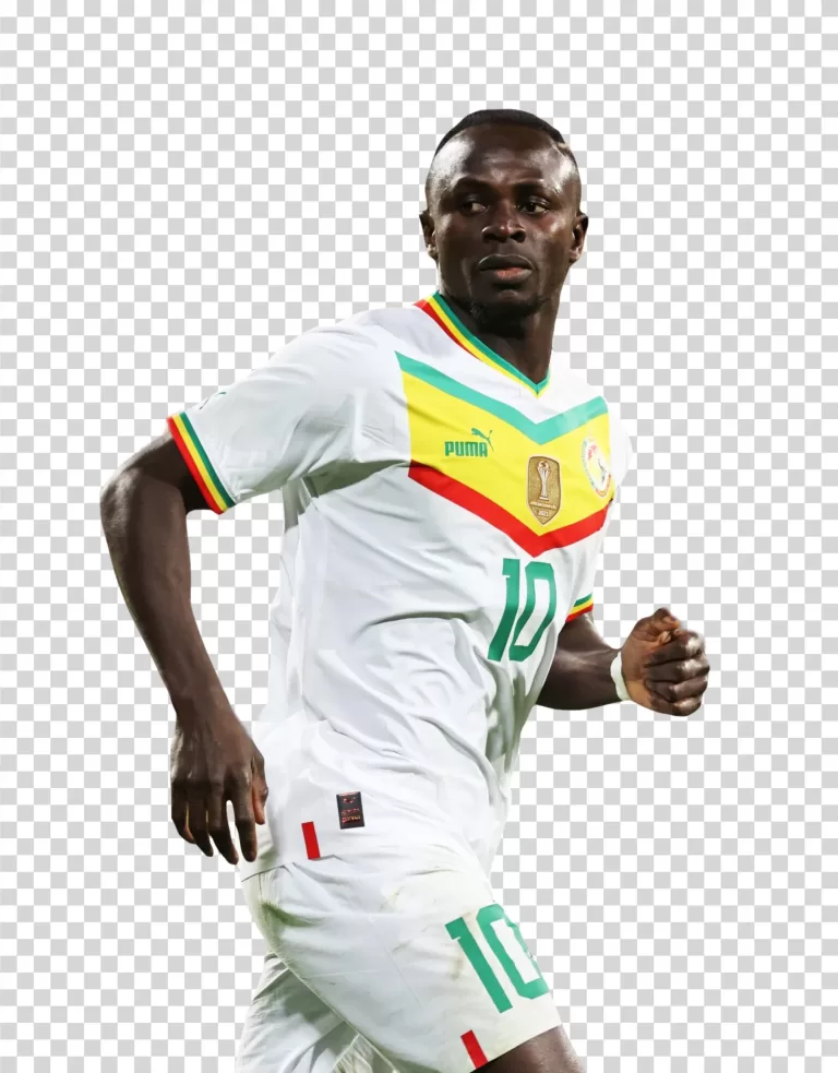 Sadio Mané footballer Al Nassr jersey transparent PNG image