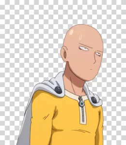 Saitama hero from One Punch Man anime transparent PNG image