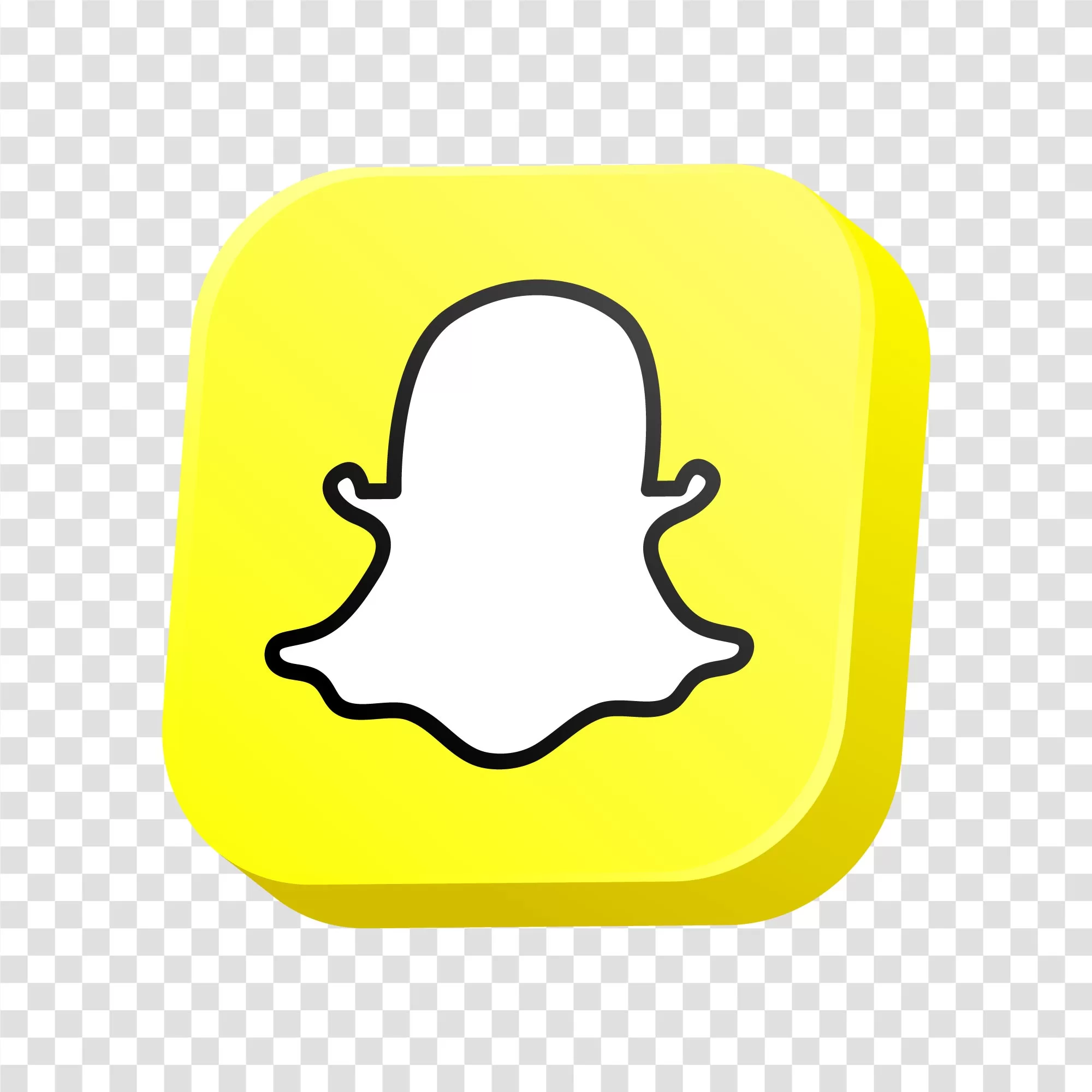 Snapchat logo social media transparent PNG image