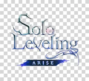 Solo Leveling Logo anime manga popular series transparent PNG image