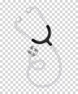Stethoscope symbol of healthcare and diagnostics transparent PNG image