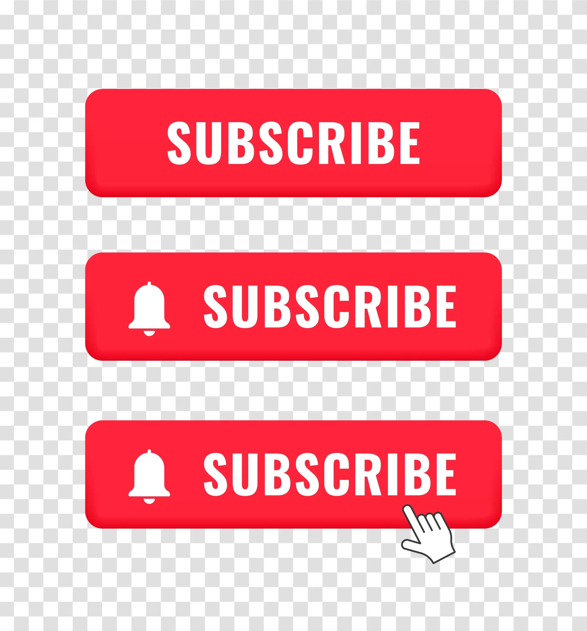 Subscribe button YouTube transparent png image