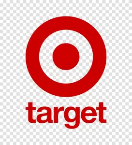 Target logo symbol for retail transparent png image