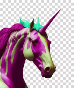 Unicorn enchanting mythical creature transparent PNG image
