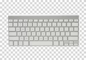 Wireless Keyboard modern and sleek input device transparent PNG image