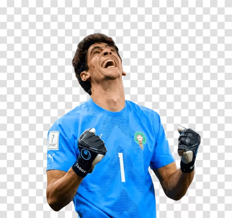 Yassine Bounou skilled Moroccan goalkeeper transparent png image