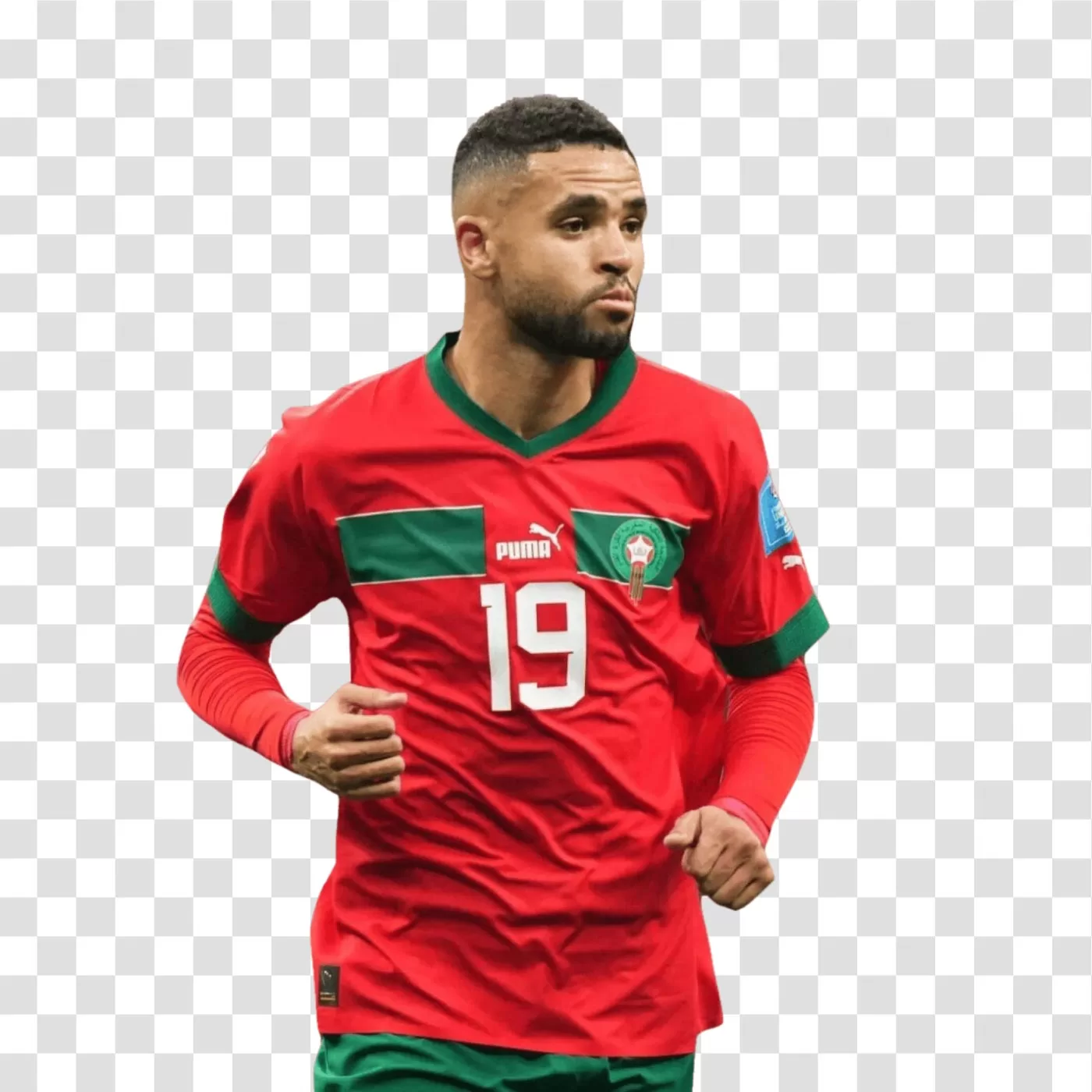 Youssef En-Nesyri, Skilled Moroccan Footballer, Transparent Png Image 