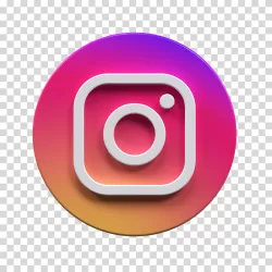 3D Instagram logo social media transparent PNG image