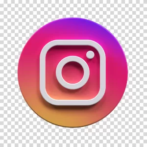 3D Instagram logo, social media, transparent PNG image 3D Instagram logo social media transparent PNG image