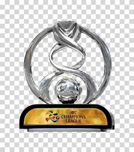 AFC Champions League Trophy award for Asian football transparent PNG image
