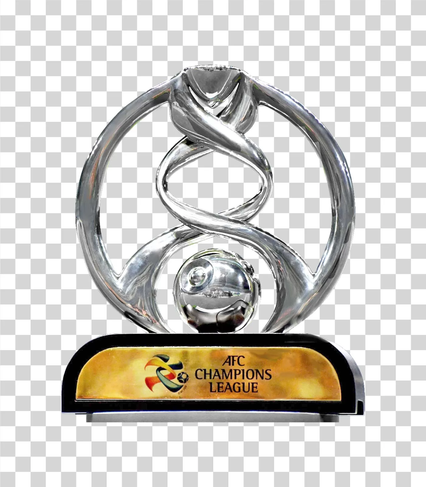 AFC Champions League Trophy award for Asian football transparent PNG image