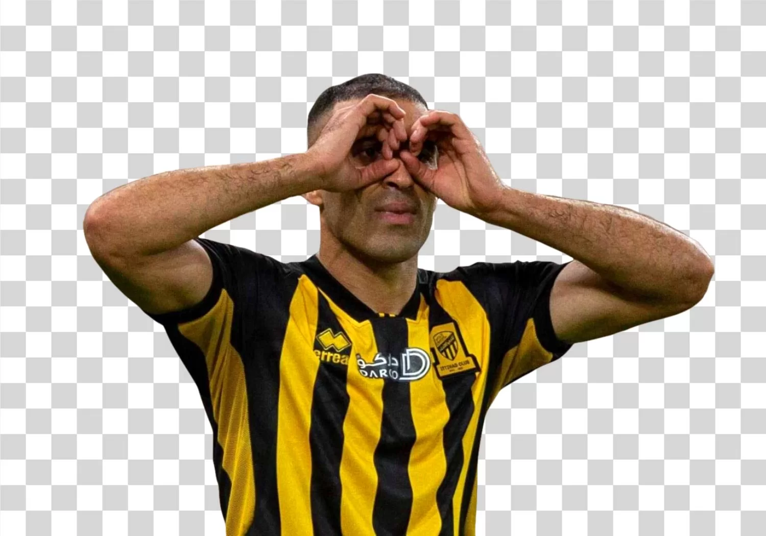 Abderrazak Hamdallah Al Ittihad Footballer Moroccan striker transparent PNG image