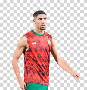 Achraf Hakimi, Moroccan footballer, RB player, transparent PNG image Achraf Hakimi Moroccan footballer RB player transparent PNG image