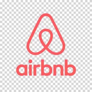 Airbnb Logo global hospitality travel vacation rental online booking transparent PNG image