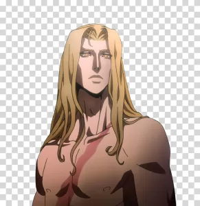 Alucard Castlevania anime character transparent PNG image
