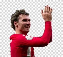 Antoine Griezmann skilled French footballer of Atlético Madrid transparent PNG image