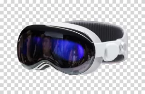 Apple Vision Pro VR headset AR transparent PNG image
