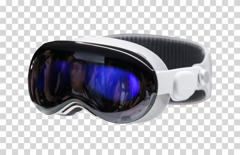 Apple Vision Pro VR headset AR transparent PNG image