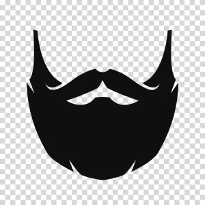 Beard symbol barbershop facial hair transparent PNG image