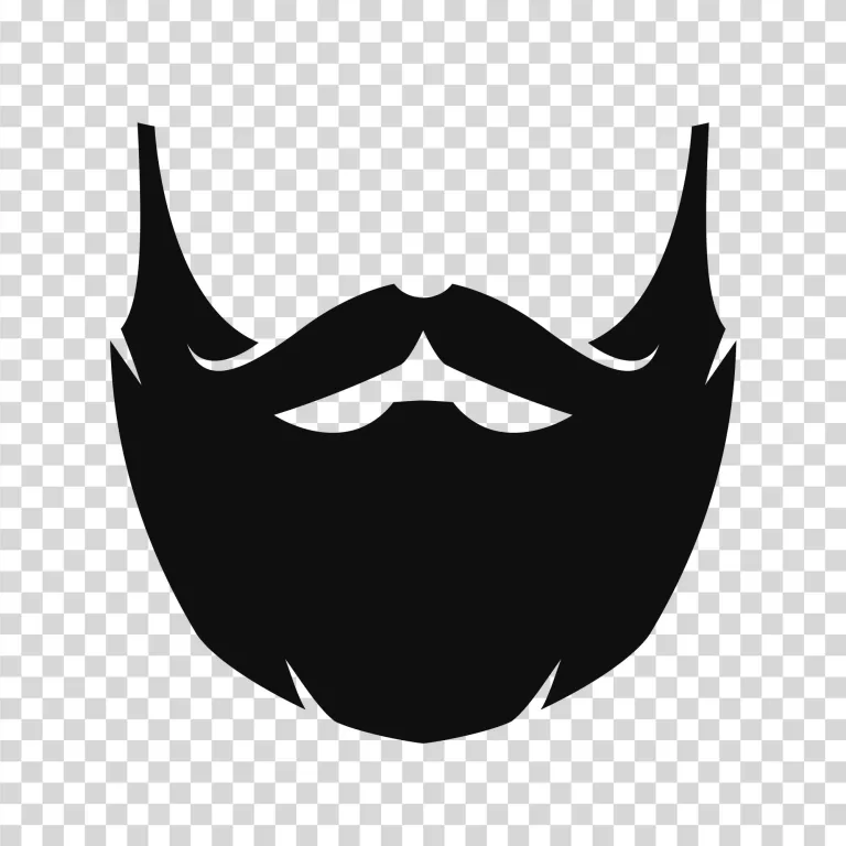 Beard symbol barbershop facial hair transparent PNG image