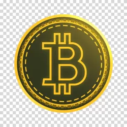 Bitcoin cryptocurrency digital currency blockchain transparent PNG image