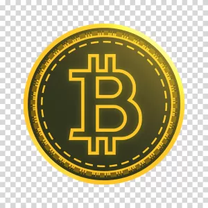 Bitcoin cryptocurrency digital currency blockchain transparent PNG image