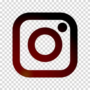 Black Instagram logo icon transparent PNG image