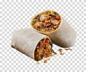 Burrito, Mexican cuisine, Tex-Mex, fast food, dish, transparent PNG image Burrito Mexican cuisine Tex-Mex transparent PNG image