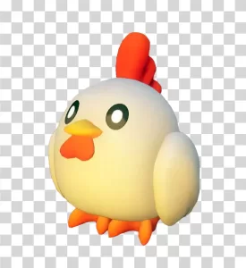 Chikipi Pal from Palworld, chicken character, game 2024, transparent PNG image Chikipi Pal from Palworld chicken character game 2024 transparent PNG image