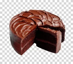 Chocolate cake delicious dessert transparent PNG image