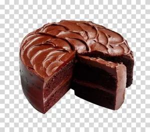 Chocolate cake delicious dessert transparent PNG image
