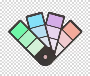 Color Palette inspiration for design and creativity transparent PNG image
