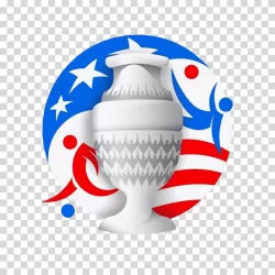 Copa America 2024 logo South American football emblem transparent PNG image